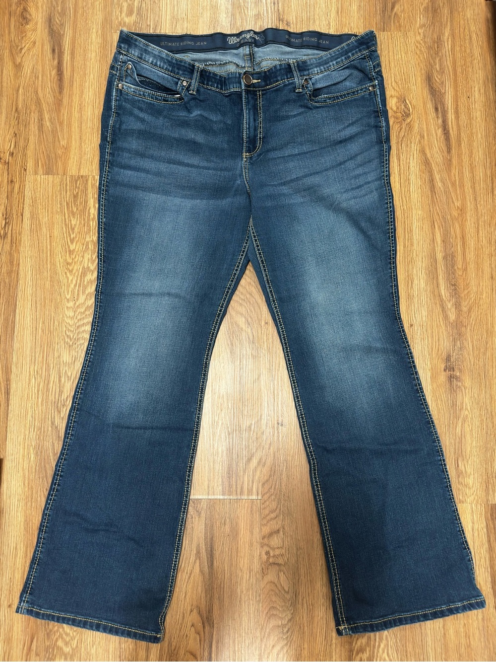 Wrangler Women's Dark Blue Flare Jeans